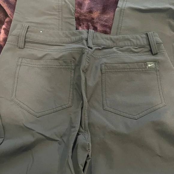 Nike golf pants full length straight stretchy size 4 black - Picture 4 of 5